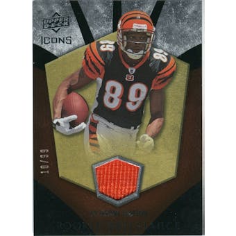 2008 Upper Deck Icons Rookie Brilliance Jersey Gold #RB22 Jerome Simpson /99
