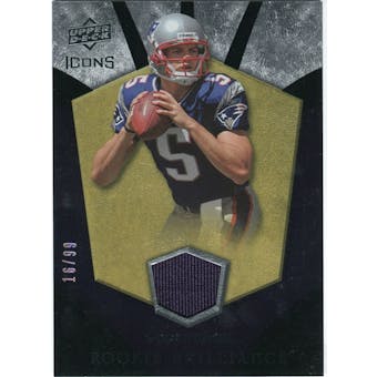 2008 Upper Deck Icons Rookie Brilliance Jersey Gold #RB35 Kevin O'Connell /99