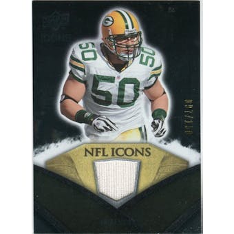 2008 Upper Deck Icons NFL Icons Jersey Silver #NFL5 A.J. Hawk /150