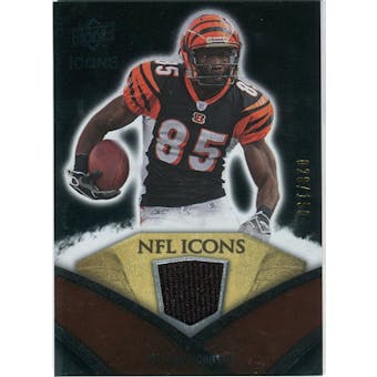 2008 Upper Deck Icons NFL Icons Jersey Silver #NFL12 Chad Johnson /150
