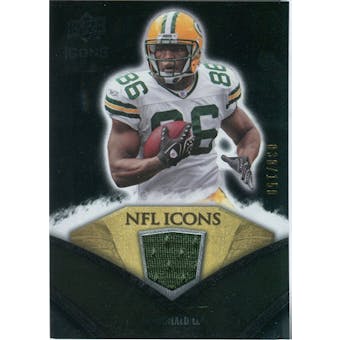 2008 Upper Deck Icons NFL Icons Jersey Silver #NFL18 Donald Lee /150