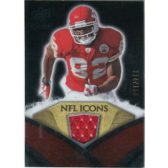 2008 Upper Deck Icons NFL Icons Jersey Silver #NFL19 Dwayne Bowe /150
