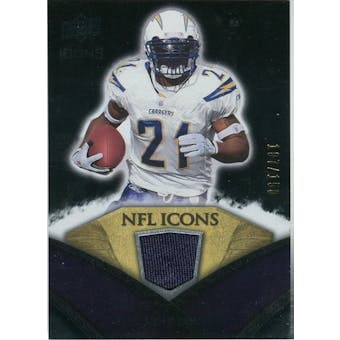2008 Upper Deck Icons NFL Icons Jersey Silver #NFL30 LaDainian Tomlinson /150