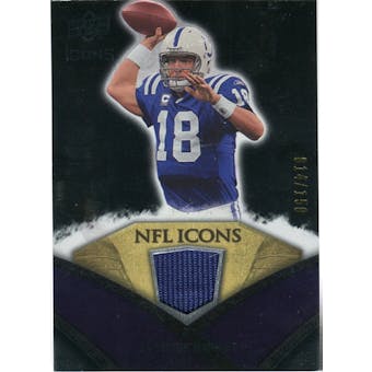 2008 Upper Deck Icons NFL Icons Jersey Silver #NFL40 Peyton Manning /150