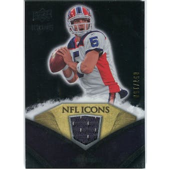 2008 Upper Deck Icons NFL Icons Jersey Silver #NFL48 Trent Edwards /150
