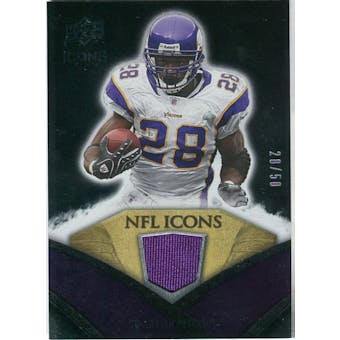 2008 Upper Deck Icons NFL Icons Jersey Gold #NFL1 Adrian Peterson /50