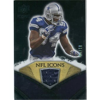 2008 Upper Deck Icons NFL Icons Jersey Gold #NFL7 DeMarcus Ware /50