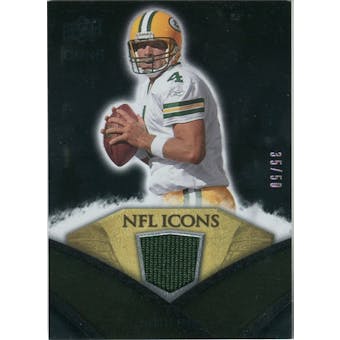 2008 Upper Deck Icons NFL Icons Jersey Gold #NFL8 Brett Favre /50
