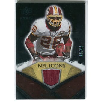 2008 Upper Deck Icons NFL Icons Jersey Gold #NFL14 Clinton Portis /50