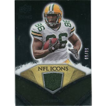 2008 Upper Deck Icons NFL Icons Jersey Gold #NFL18 Donald Lee /50