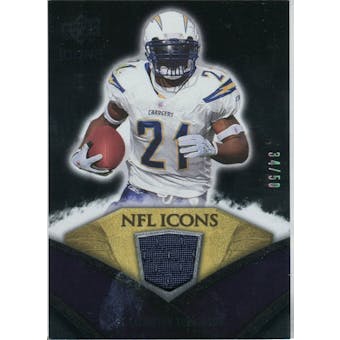 2008 Upper Deck Icons NFL Icons Jersey Gold #NFL30 LaDainian Tomlinson /50