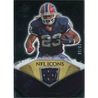 2008 Upper Deck Icons NFL Icons Jersey Gold #NFL34 Marshawn Lynch /50