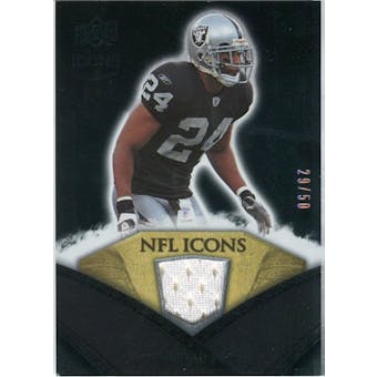 2008 Upper Deck Icons NFL Icons Jersey Gold #NFL37 Michael Huff /50
