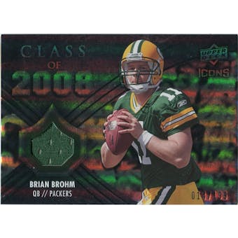 2008 Upper Deck Icons Class of 2008 Jersey Silver #CO3 Brian Brohm /199