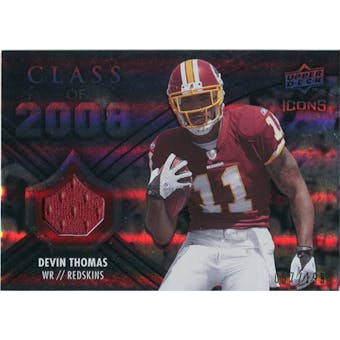 2008 Upper Deck Icons Class of 2008 Jersey Silver #CO5 Devin Thomas /199