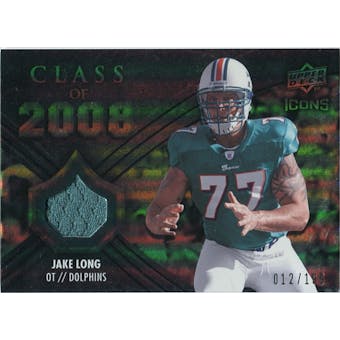 2008 Upper Deck Icons Class of 2008 Jersey Silver #CO7 Jake Long /199