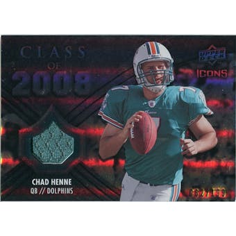 2008 Upper Deck Icons Class of 2008 Jersey Silver #CO8 Chad Henne /199
