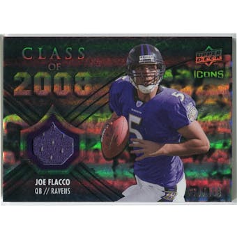 2008 Upper Deck Icons Class of 2008 Jersey Silver #CO19 Joe Flacco /199