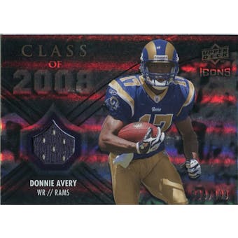 2008 Upper Deck Icons Class of 2008 Jersey Silver #CO25 Donnie Avery /199