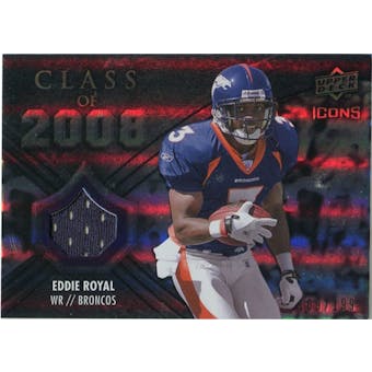 2008 Upper Deck Icons Class of 2008 Jersey Silver #CO31 Eddie Royal /199