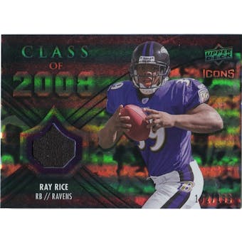 2008 Upper Deck Icons Class of 2008 Jersey Silver #CO32 Ray Rice /199