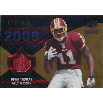 2008 Upper Deck Icons Class of 2008 Jersey Gold #CO5 Devin Thomas /75