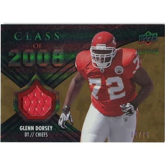 2008 Upper Deck Icons Class of 2008 Jersey Gold #CO13 Glenn Dorsey /75