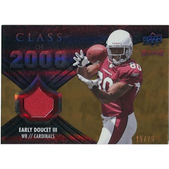 2008 Upper Deck Icons Class of 2008 Jersey Gold #CO14 Early Doucet /75