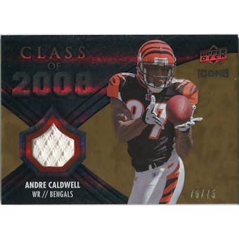 2008 Upper Deck Icons Class of 2008 Jersey Gold #CO15 Andre Caldwell /75