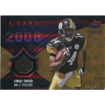 2008 Upper Deck Icons Class of 2008 Jersey Gold #CO24 Limas Sweed /75