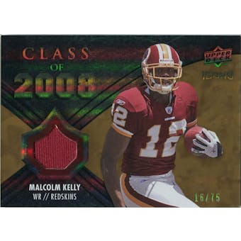 2008 Upper Deck Icons Class of 2008 Jersey Gold #CO26 Malcolm Kelly /75