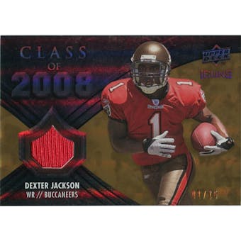 2008 Upper Deck Icons Class of 2008 Jersey Gold #CO30 Dexter Jackson /75