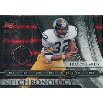 2008 Upper Deck Icons NFL Chronology Jersey Silver #CHR5 Franco Harris /150