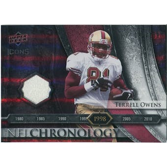 2008 Upper Deck Icons NFL Chronology Jersey Silver #CHR25 Terrell Owens /150