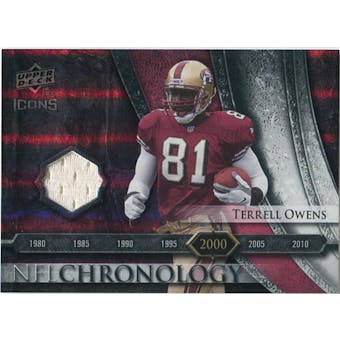 2008 Upper Deck Icons NFL Chronology Jersey Silver #CHR26 Terrell Owens /150