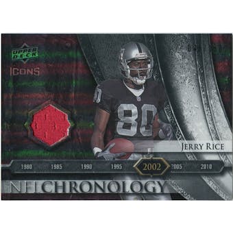 2008 Upper Deck Icons NFL Chronology Jersey Silver #CHR27 Jerry Rice /150