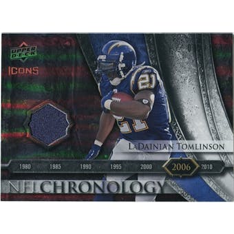 2008 Upper Deck Icons NFL Chronology Jersey Silver #CHR35 LaDainian Tomlinson /150