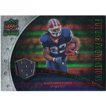 2008 Upper Deck Icons Future Foundations Jersey Silver #FF21 Marshawn Lynch /199