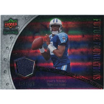 2008 Upper Deck Icons Future Foundations Jersey Silver #FF25 Vince Young /199