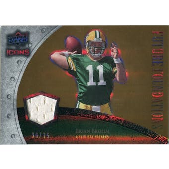 2008 Upper Deck Icons Future Foundations Jersey Gold #FF6 Brian Brohm /75