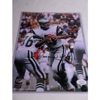 Roman Gabriel Philadelphia Eagles Autographed Football 8x10 Photo JSA COA #HH11574 (Reed Buy)