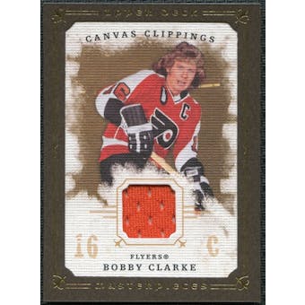 2008/09 Upper Deck UD Masterpieces Canvas Clippings Brown #CCBC Bobby Clarke