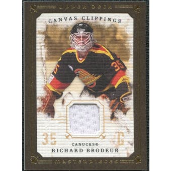 2008/09 Upper Deck UD Masterpieces Canvas Clippings Brown #CCBR Richard Brodeur