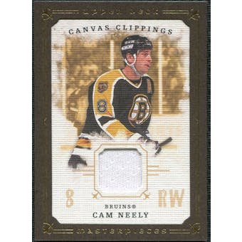 2008/09 Upper Deck UD Masterpieces Canvas Clippings Brown #CCCN Cam Neely