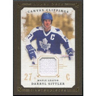 2008/09 Upper Deck UD Masterpieces Canvas Clippings Brown #CCDS Darryl Sittler