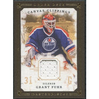 2008/09 Upper Deck UD Masterpieces Canvas Clippings Brown #CCGF Grant Fuhr