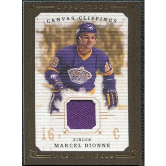 2008/09 Upper Deck UD Masterpieces Canvas Clippings Brown #CCMD Marcel Dionne