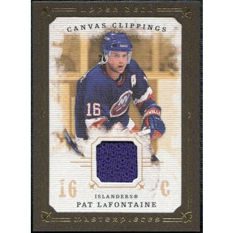 2008/09 Upper Deck UD Masterpieces Canvas Clippings Brown #CCPL Pat LaFontaine