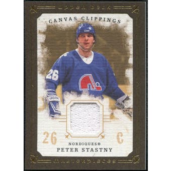 2008/09 Upper Deck UD Masterpieces Canvas Clippings Brown #CCPS Peter Stastny
