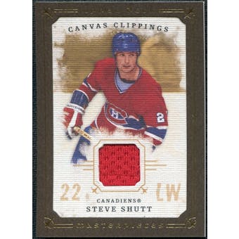 2008/09 Upper Deck UD Masterpieces Canvas Clippings Brown #CCSS Steve Shutt
